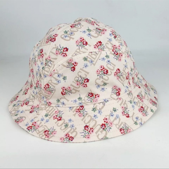 AUTH GUCCI Liberty collaboration flower print bucket hat hat canvas - Picture 1 of 9
